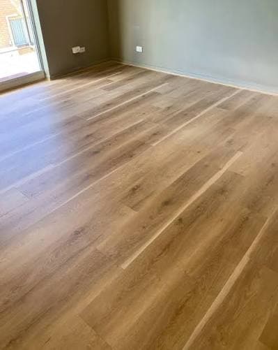 Hardwood flooring installation in residential home